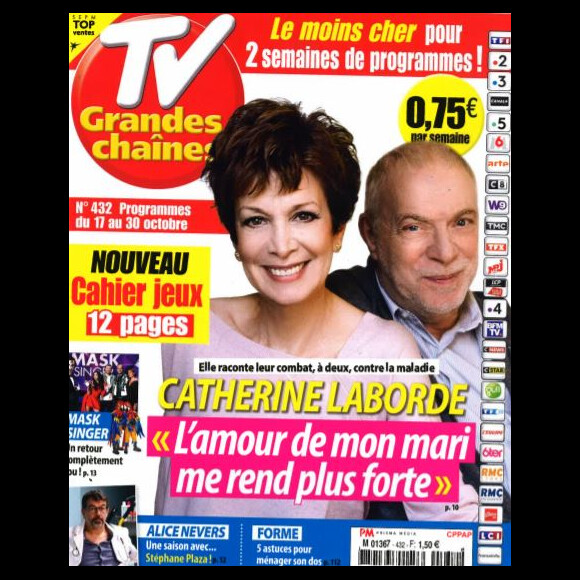 Couverture du magazine "TV Grandes Chaînes" du 12 octobre 2020
