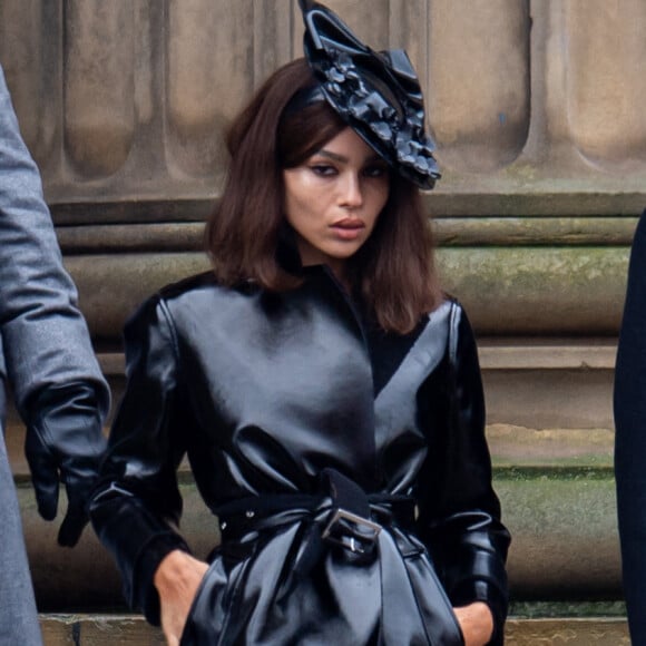 Zoë Kravitz (Catwoman) sur le tournage du film "The Batman" à Liverpool le 13 octobre 2020.