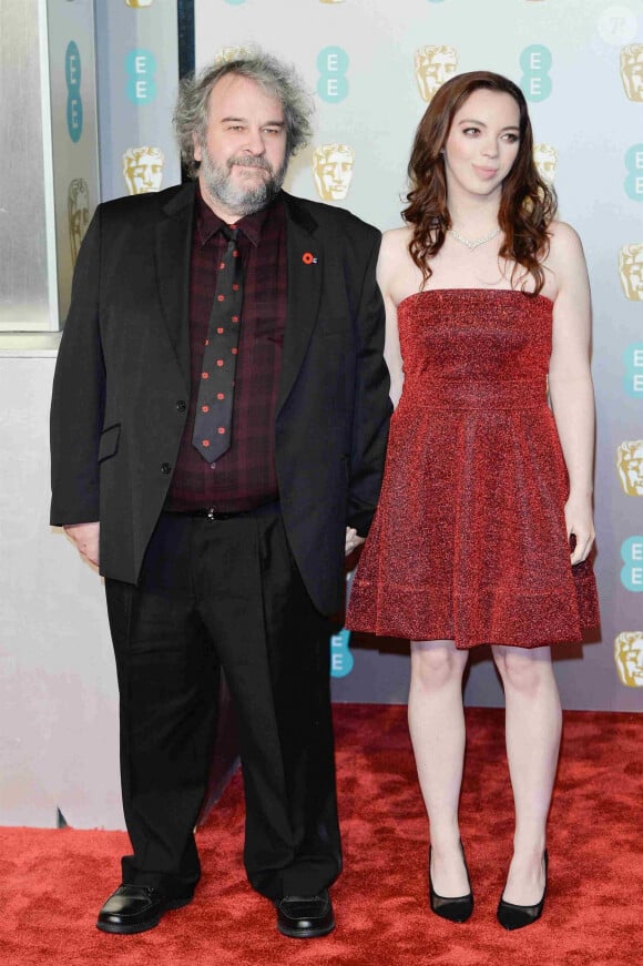 Peter Jackson et sa fille Katie Jackson - 72ème cérémonie annuelle des BAFTA Awards (British Academy Film Awards 2019) au Royal Albert Hall à Londres, le 10 février 2019.