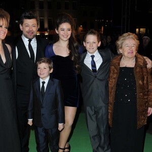 Andy Serkis en famille - Avant-premiere du film "Le Hobbit : un voyage inattendu" a Londres, le 12 décembre 2012.