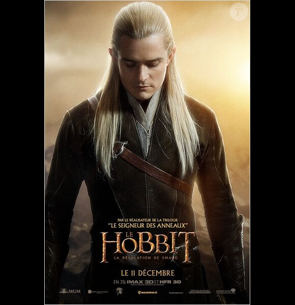 Affiche du Hobbit - La Désolation de Smaug, en salles le 11 décembre 2013 avec Orlando Bloom