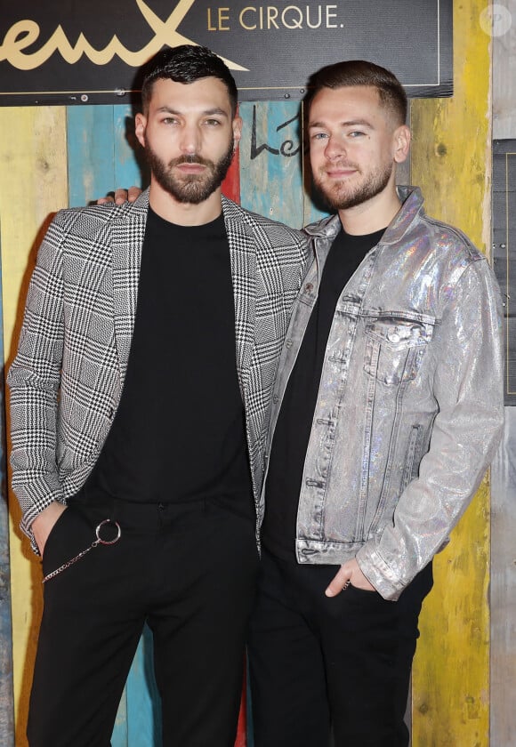 Jeremstar de son vrai nom Jérémy Gisclon avec son compagnon Lorenzo - Remise des Prix du 41ème Festival Mondial du Cirque de Demain au Cirque Phénix à Paris le 2 février 2020. © Marc Ausset-Lacroix/Bestimage