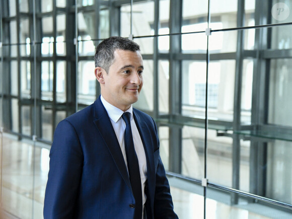 Gérald Darmanin, ministre de l'Action et des Comptes Publics tient une conférence de presse sur la mise en place du prélèvement à la source de l'impôt sur le revenu au ministère de l'Action et des Comptes publics à Paris, France, le 3 janvier 2019. © Pierre Perusseau/Bestimage 
