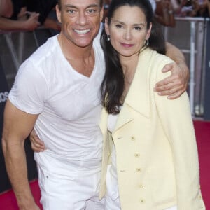 Jean-Claude Van Damme et Gladys Portugues à la première de Expendables 2 à Madrid en 2012