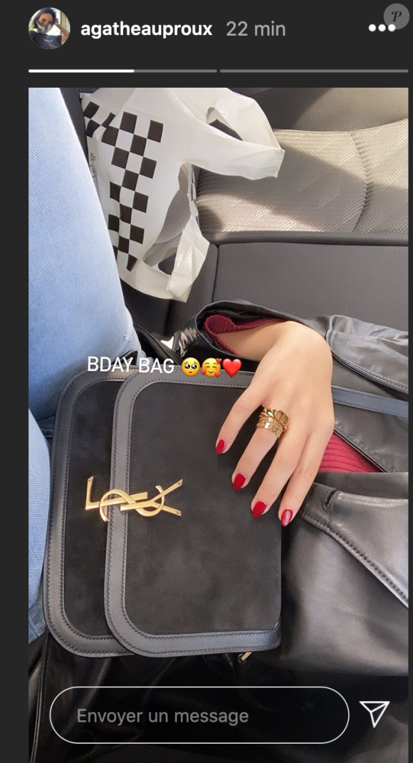 Agathe Auproux dévoile son cadeau d'anniversaire - Instagram, 19 octobre 2020