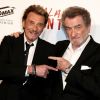 Johnny Hallyday et Eddy Mitchell - Avant-première de 'Salaud on t'aime' à l'UGC Normandie sur les Champs-Elysées à Paris