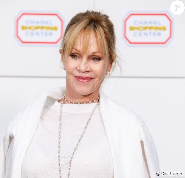 Melanie Griffith - Photocall du défilé de mode "Chanel" au Grand Palais à Paris.