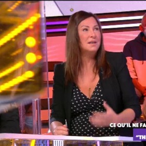 Evelyne Thomas en direct dans "Touche pas à mon poste" sur C8, le 22 octobre 2020