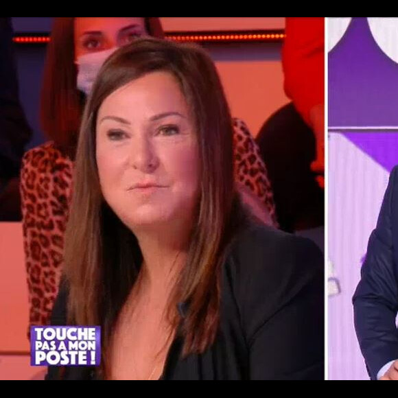 Evelyne Thomas en direct dans "Touche pas à mon poste" sur C8, le 22 octobre 2020