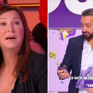 Evelyne Thomas en direct dans "Touche pas à mon poste" sur C8, le 22 octobre 2020