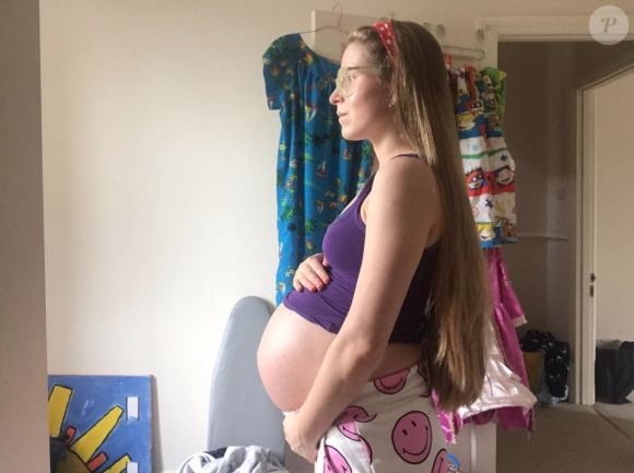 Jessie Cave, enceinte de son troisième enfant. Octobre 2020.