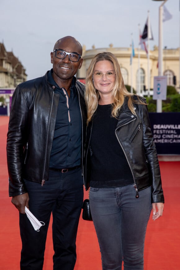 Lucien Jean-Baptiste et sa femme Aurélie Nollet à la première de "ADN" lors du 46ème Festival du Cinéma Américain de Deauville, le 11 septembre 2020. © Rachid Bellak/Bestimage 