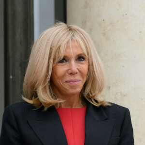 Brigitte Macron accueille son homologue mexicaine, la première Dame Beatriz Gutierrez Muller à l'Elysée. Paris, le 8 octobre 2020. © Jacques Witt / Pool / Bestimage 