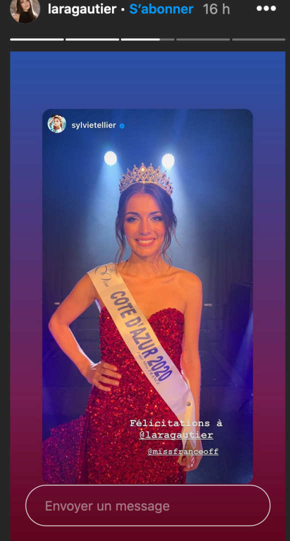 Lara Gautier est élue Miss Côte d'Azur 2020 - Instagram