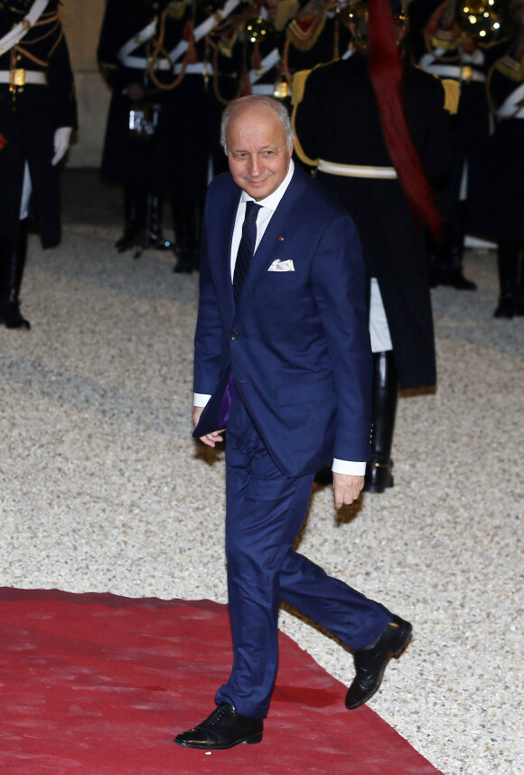 Laurent Fabius, président du Conseil constitutionnel français - Dîner d'Etat du président de la République française en l'honneur du président de la République populaire de Chine lors de sa visite d'Etat en France du 24 au 26 mars 2019, au Palais de l'Elysée, à Paris, France, le 25 mars 2019. © Dominique Jacovides/Bestimage