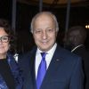 Exclusif - Laurent Fabius et sa compagne Marie-France Marchand-Baylet - People au spectacle "Peau d'âne" lors de la réouverture du théâtre Marigny à Paris © Olivier Borde - Cyril Moreau / Bestimage
