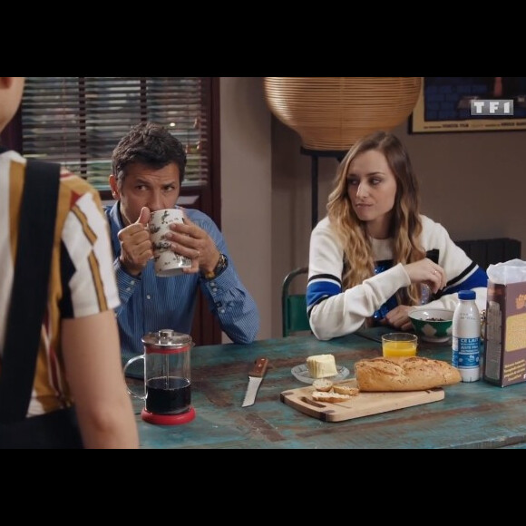 Emma Smet et Kamel Belghazi dans la série "Demain nous appartient", sur TF1.