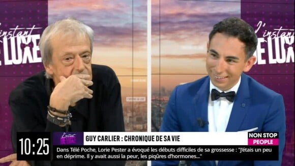 Guy Carlier évoque son fils Raphaël, plus connu sous le nom de Carlito, dans l'émisssion "Jordan de Luxe" diffusée sur Non Stop People.
