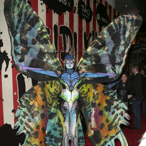 Heidi Klum déguisée en papillon alien pour la 15ème soirée "Moto X" d'Halloween parrainée par svedka Vodka au TAO Downtown le 31 Octobre 2014 à New York. 