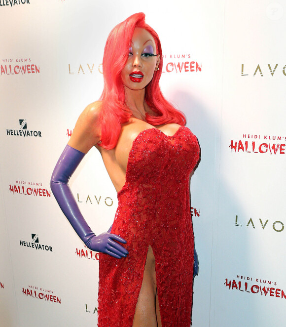 Heidi Klum déguisée pour Halloween à New York le 31 octobre 2015.