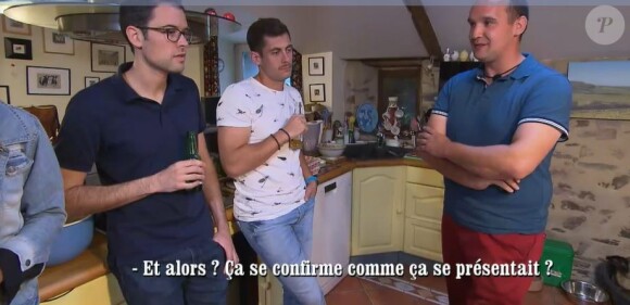 Laura de "L'amour est dans le pré 2020" avec ses prétendants Jean-Eudes et Benoit dans l'épisode du 2 novembre, sur M6