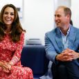 Le prince William, duc de Cambridge, et Kate Middleton, duchesse de Cambridge, visitent un "Job Centre" de Londres, le 15 septembre 2020. Sur place, ils se sont entretenus avec des demandeurs d'emplois en pleine épidémie de coronavirus (Covid-19).