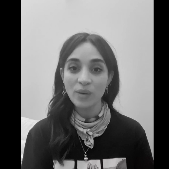 Camélia Jordana - Hommage en poésie à Samuel Paty avec le collectif Music4heroes. Le 2 novembre 2020.