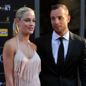 Oscar Pistorius et Reeva Steenkamp aux Feather Awards à Johannesburg.