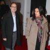 Exclusif - Marc Levy et sa femme Pauline Lévêque enceinte arrivent au Festival du film "In French with English subtitles" à New York, le vendredi 20 Novembre 2015.
