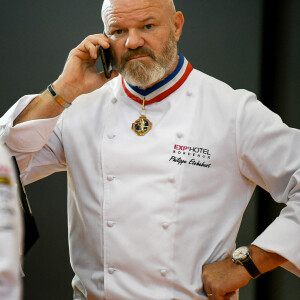 Philippe Etchebest préside le salon français de la restauration "Expotel" à Bordeaux. Il dirige aussi la journée des chefs et sa compétion regroupant 22 Etoiles sur l'évènement, le 25 Novembre 2019. © Patrick Bernard/ Bestimage