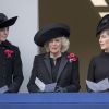 Catherine Kate Middleton, la duchesse de Cambridge, Camilla Parker-Bowles, duchesse de Cornouailles et Sophie Rhys-Jones, comtesse de Wessex - La famille royale d'Angleterre lors du "Remembrance sunday" à Londres le 13 novembre 2016