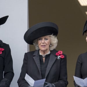 Catherine Kate Middleton, la duchesse de Cambridge, Camilla Parker-Bowles, duchesse de Cornouailles et Sophie Rhys-Jones, comtesse de Wessex - La famille royale d'Angleterre lors du "Remembrance sunday" à Londres le 13 novembre 2016