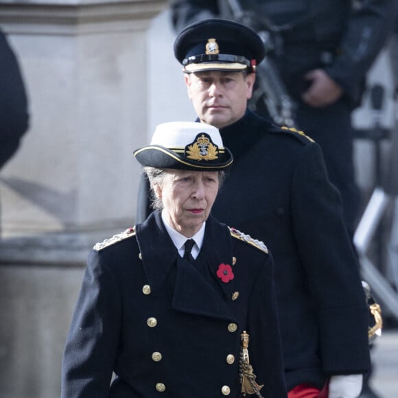 La princesse Anne lors de la cérémonie de la journée du souvenir (Remembrance Day) à Londres le 8 novembre 2020.