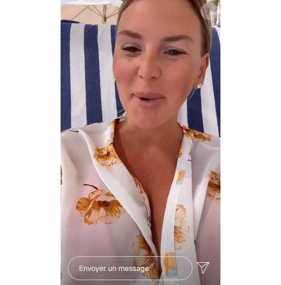 Amélie Neten en vacances avec son fils Hugo à Dubaï, novembre 2020.