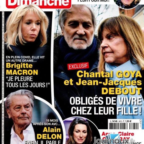 Chantal Goya et son mari Jean-Jacques Debout dans "France Dimanche", le 13 novembre 2020.