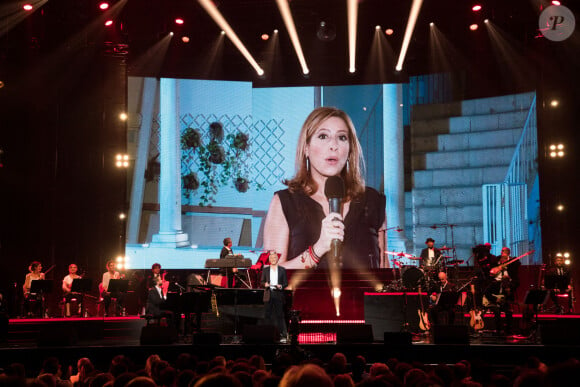 Exclusif - Nagui et Léa Salamé - Concert "Unis pour le Liban" à l'Olympia à Paris. Le 1er octobre 2020. © Da Silva-Moreau / Bestimage