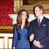 Annonce des fiançailles du prince William et Kate Middleton à Clarence House, le 16 novembre 2010.