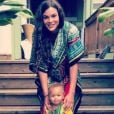 Yelena Noah avec son fils à Hawaï. Instagram, le 28 mai 2018.