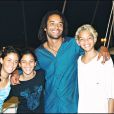  Archives- Yannick Noah et ses enfants Yelena et Joakim en Corse.  