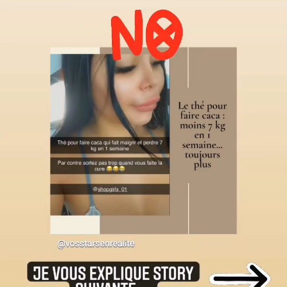 Kelly Bochenko dénonce un placement de produits de Maeva Ghennam, le 14 novembre 2020
