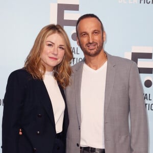 Emilie Dequenne et son mari Michel Ferracci participent à la soirée d'ouverture du premier jour de la 21ème Festival de la Fiction de La Rochelle, France, le 11 septembre 2019. © Patrick Bernard/Bestimage