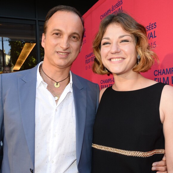 Michel Ferracci et sa femme Emilie Dequenne (habillée en Paule Ka et en bijoux Van Cleef & Arpels) à la soirée de clôture du 4e Champs Elysées Film Festival à Paris, il y a cinq ans.