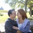  Exclusif - Emilie Dequenne avec son mari Michel Ferracci aux Sources de Caudalie à Martillac près de Bordeaux, le 26 octobre 2014 à l'occasion de leur voyage de noces. 