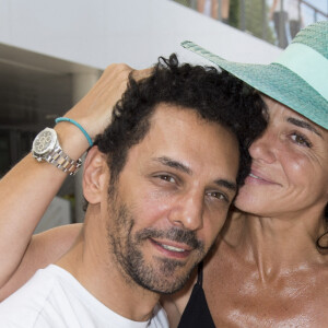 Tomer Sisley et sa femme Sandra au village lors des internationaux de tennis de Roland Garros à Paris, France, le 2 juin 2019. © Jean-Baptiste Autissier/Panoramic/Bestimage