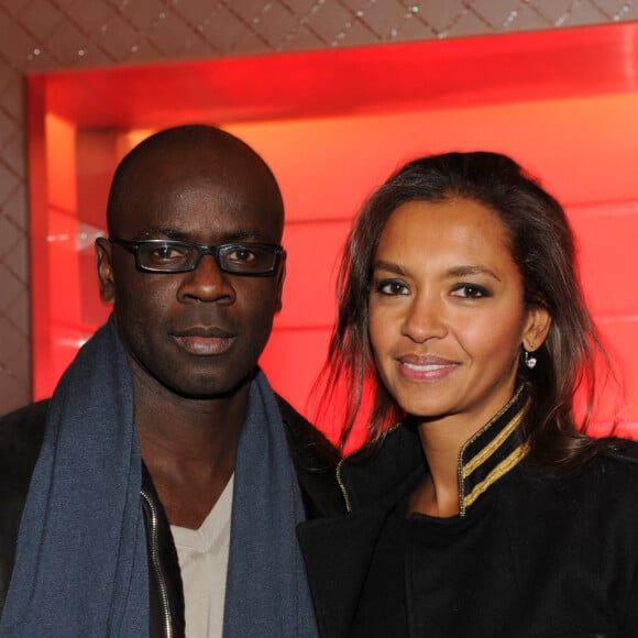 Lilian Thuram et Karine Le Marchand - Archives - 25 ans du magazine TV Mag Paris, le 09/02/2012 Plaza Athenee