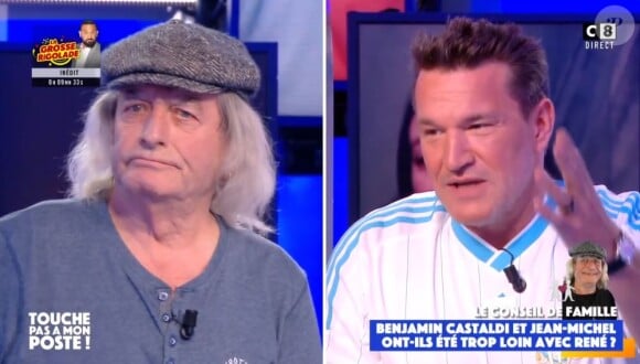 Benjamin Castaldi s'explique avec René Malleville dans "Touche pas à mon poste", le 19 novembre 2020, sur C8