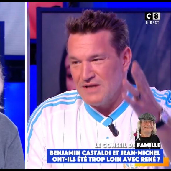 Benjamin Castaldi s'explique avec René Malleville dans "Touche pas à mon poste", le 19 novembre 2020, sur C8