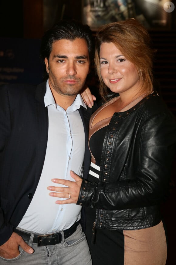 Cindy Lopes et son ex-fiancé Maxime - People à la 35ème Nuit des Publivores au Grand Rex à Paris, le 17 septembre 2015.