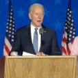 Jill Biden - Le candidat à la Maison Blanche Joe Biden s'adresse aux américains le jour du vote pour les élections présidentielles le 3 novembre 2020.   