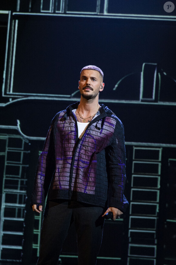 Exclusif - M. Pokora (Matt Pokora) - Enregistrement de l'émission "Spectaculaire" présentée par J.M.Généreux, qui sera diffusée le 3 octobre sur France 2, à La Plaine Saint-Denis. Le 22 septembre 2020. © Pierre Perusseau / Bestimage 